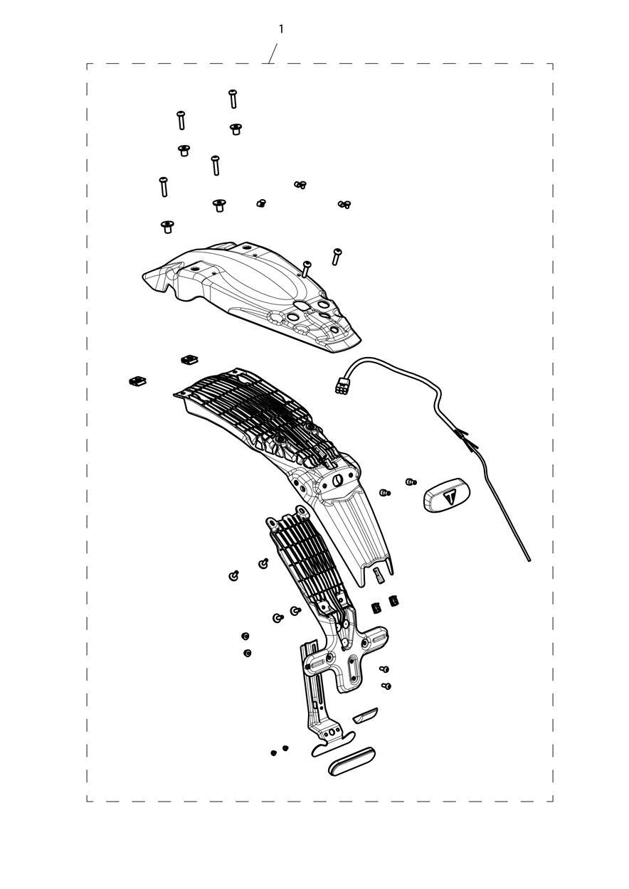 Fender Removal Kit, Multifunction exploded diagram