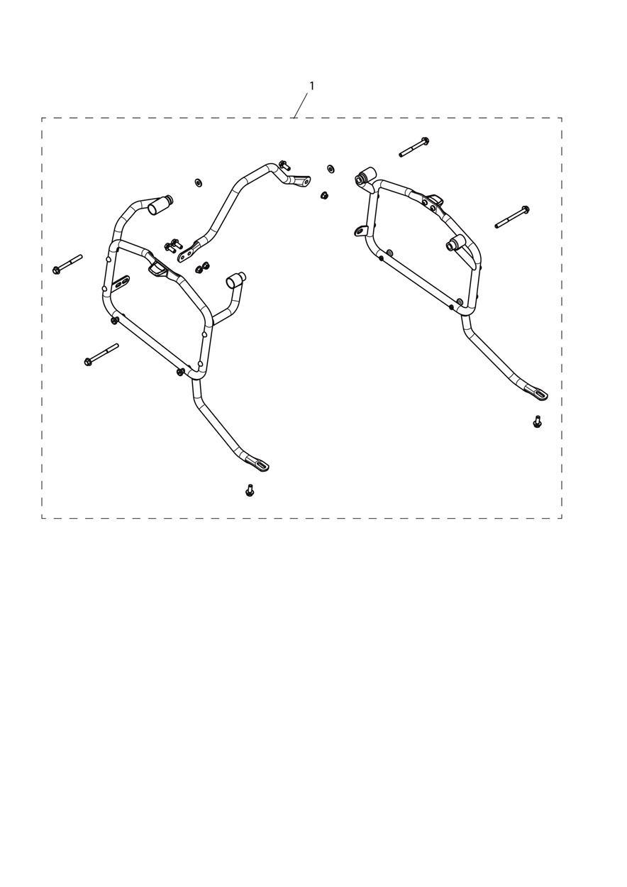 Frame Kit, Panniers exploded diagram