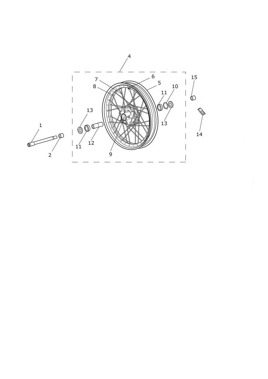 Front Wheel exploded diagram