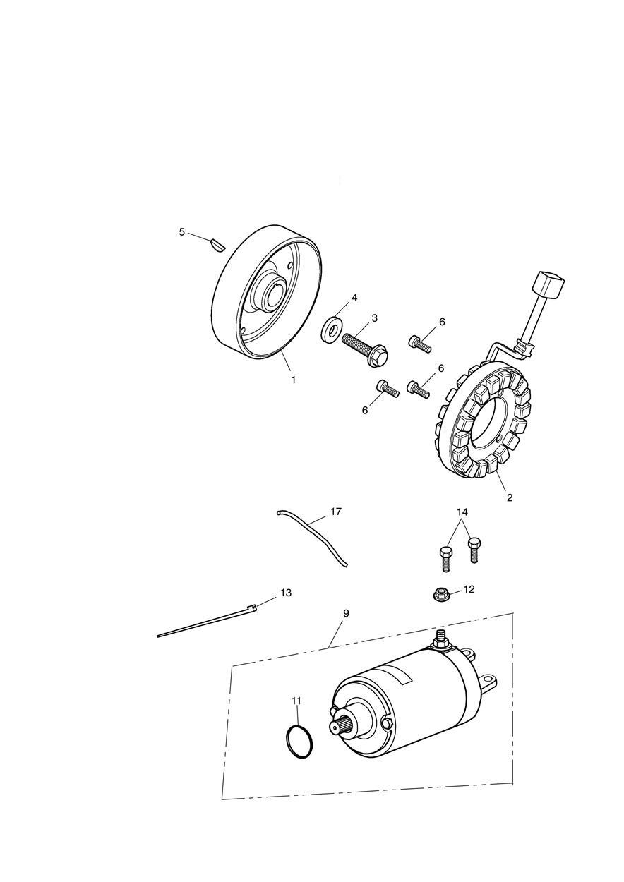 Starter & Alternator exploded diagram