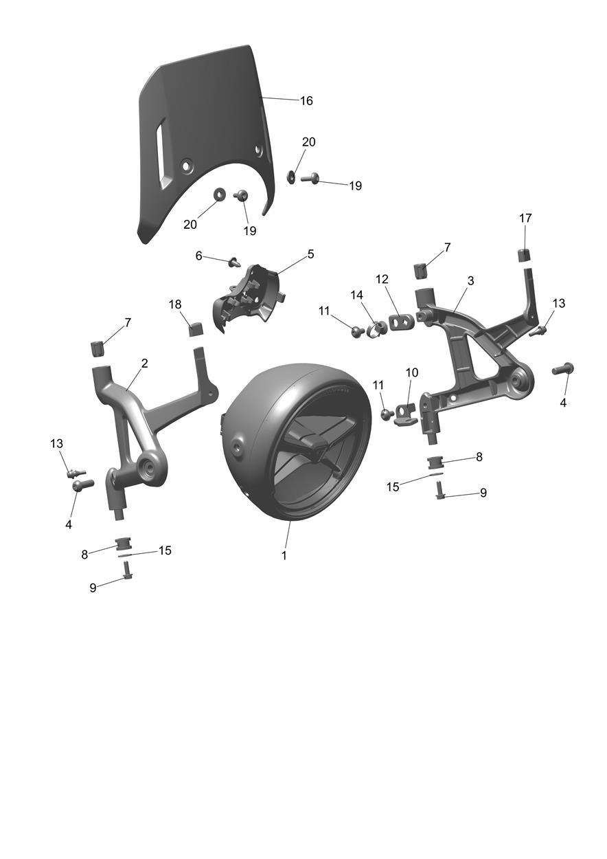 Headlight exploded diagram