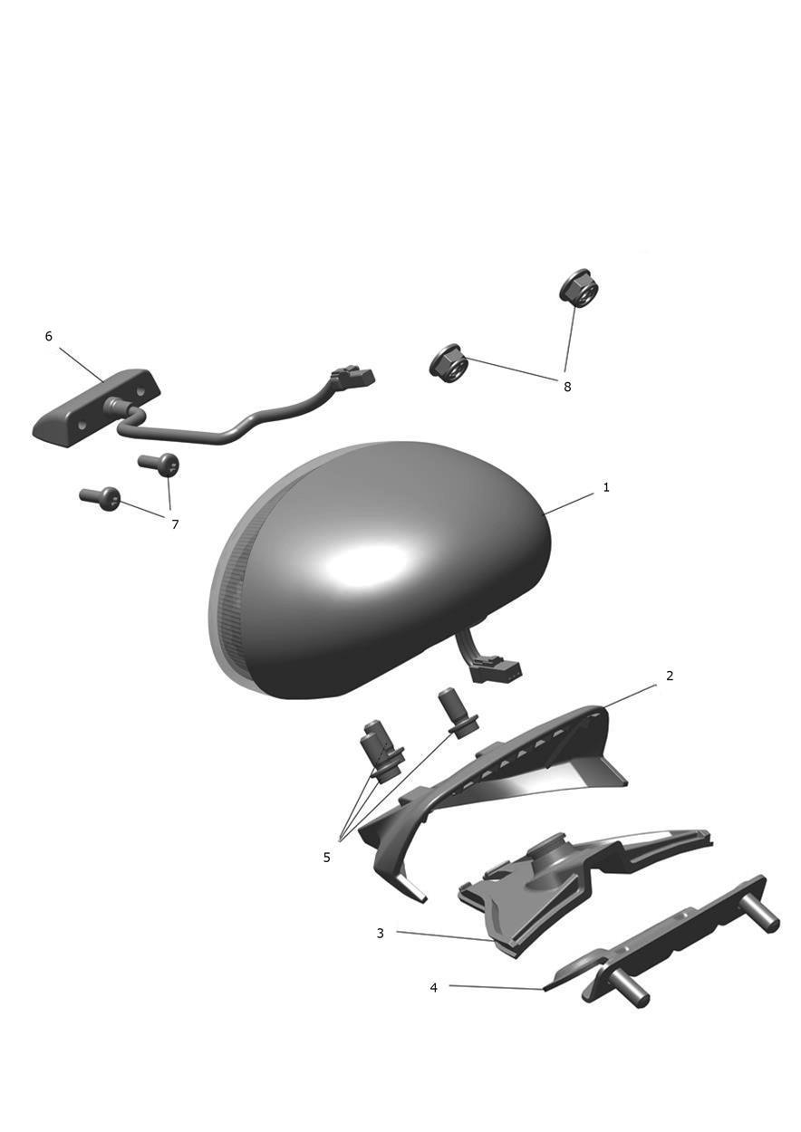 Rear Light exploded diagram