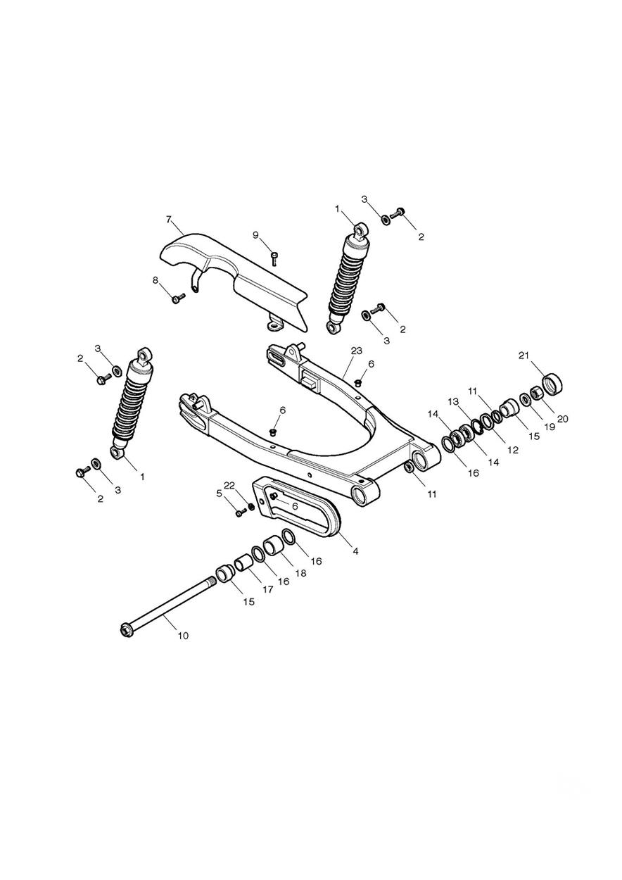 Rear Suspension exploded diagram