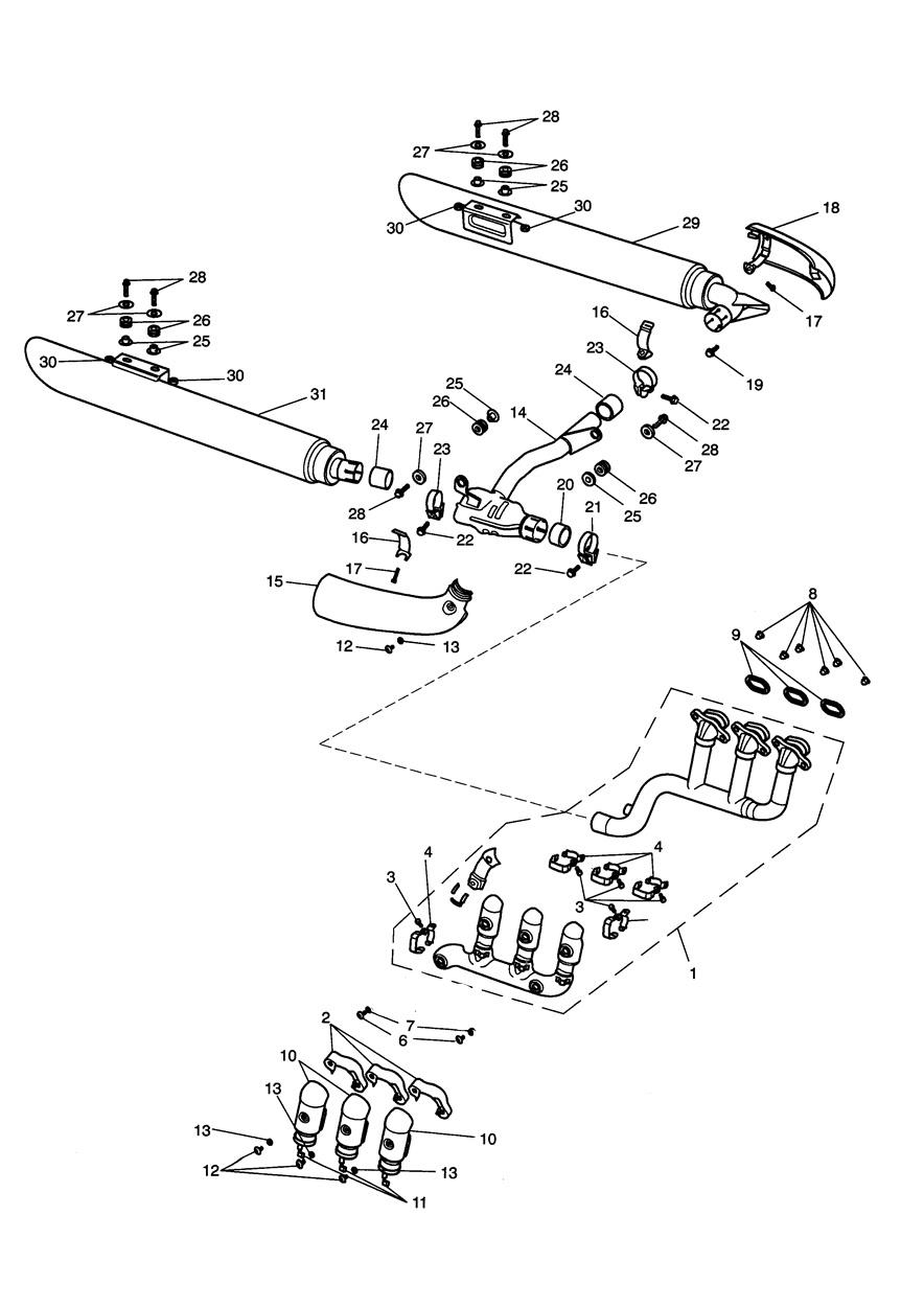 Exhaust System exploded diagram