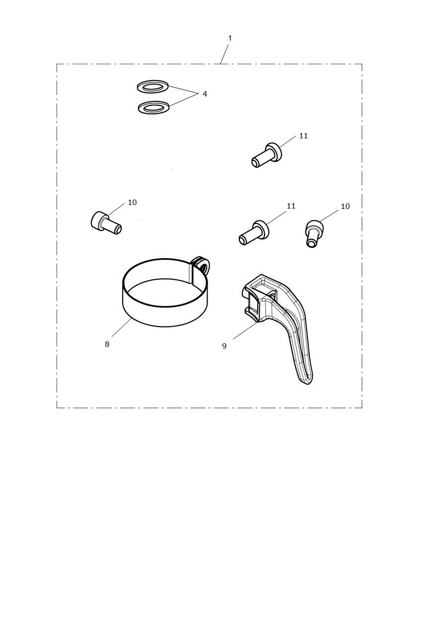 Cable Kit, High Bars exploded diagram