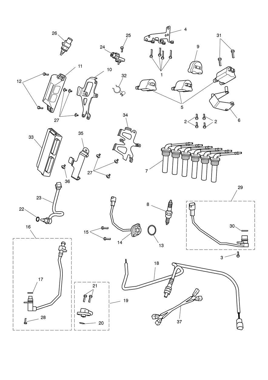 Engine Management System exploded diagram