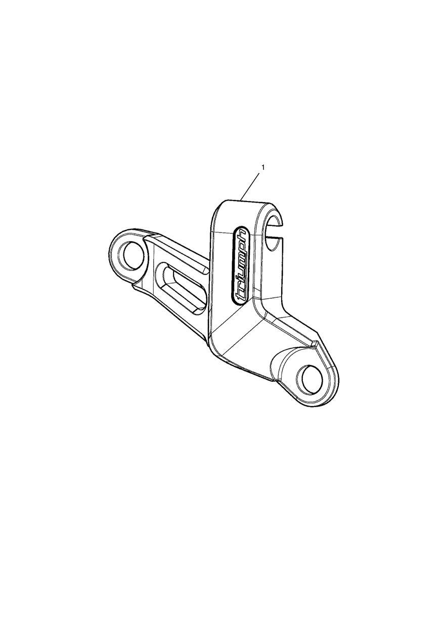 Clutch Cable Guide, Grey exploded diagram