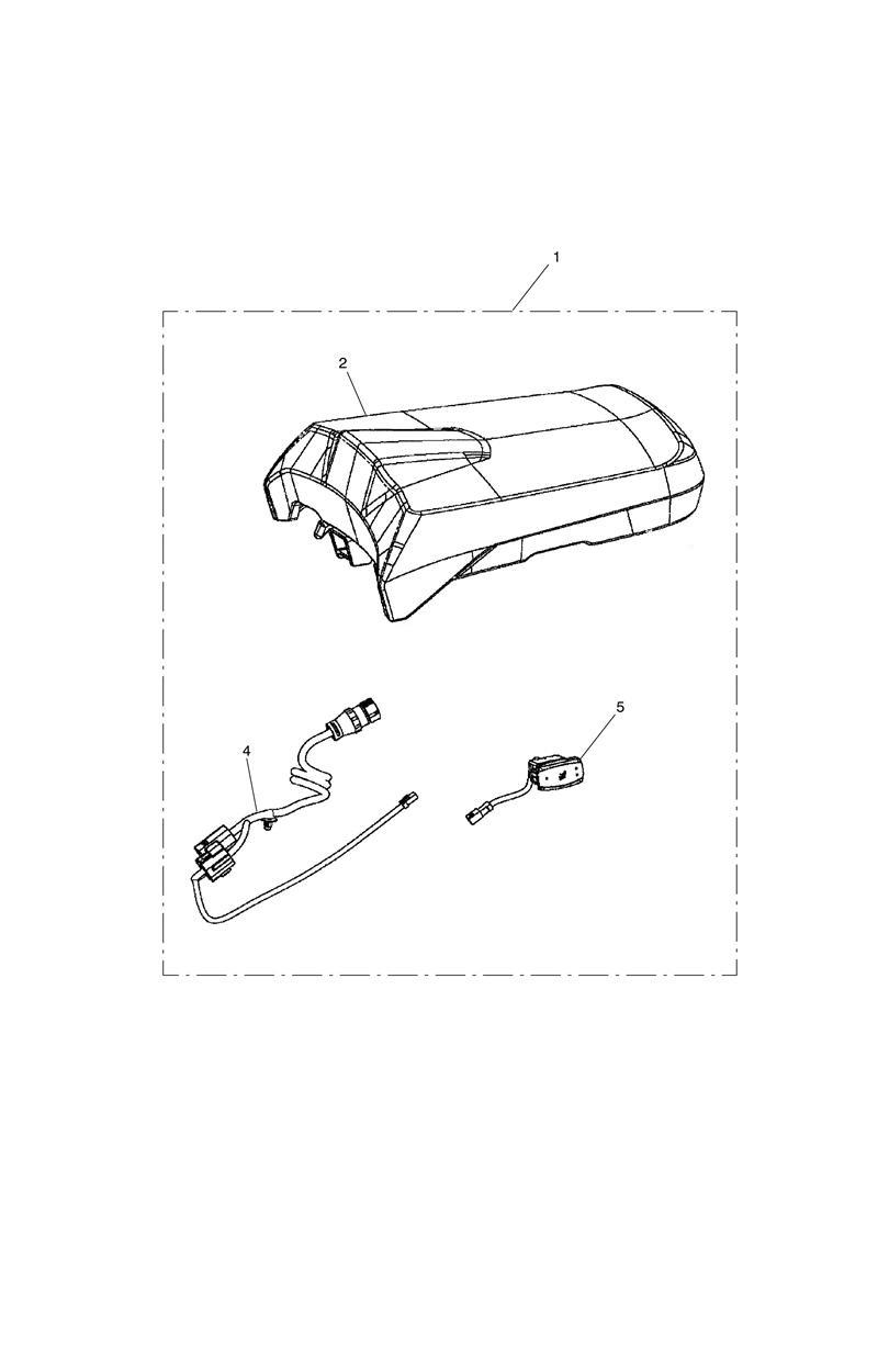Seat, Pillion, Heated Kit exploded diagram