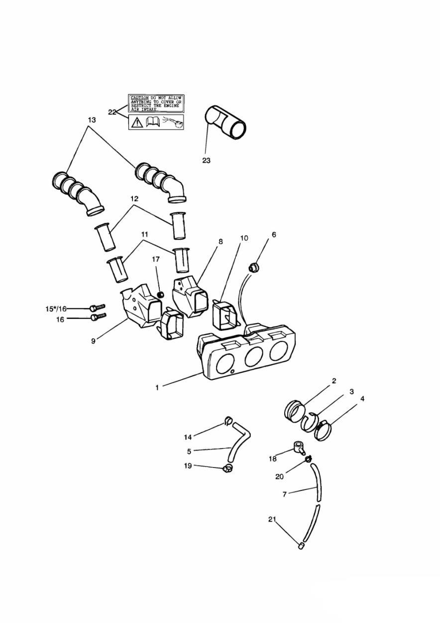 Airbox All Markets Except US CAL exploded diagram