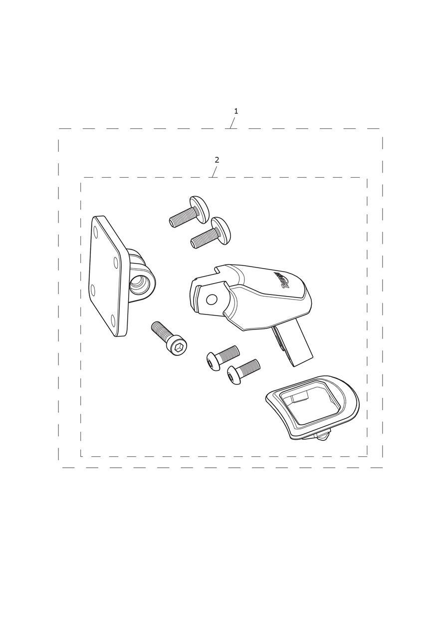BUNDLE - GPS Mount Kit - All Mkts Expt US, CA, BR & IN exploded diagram