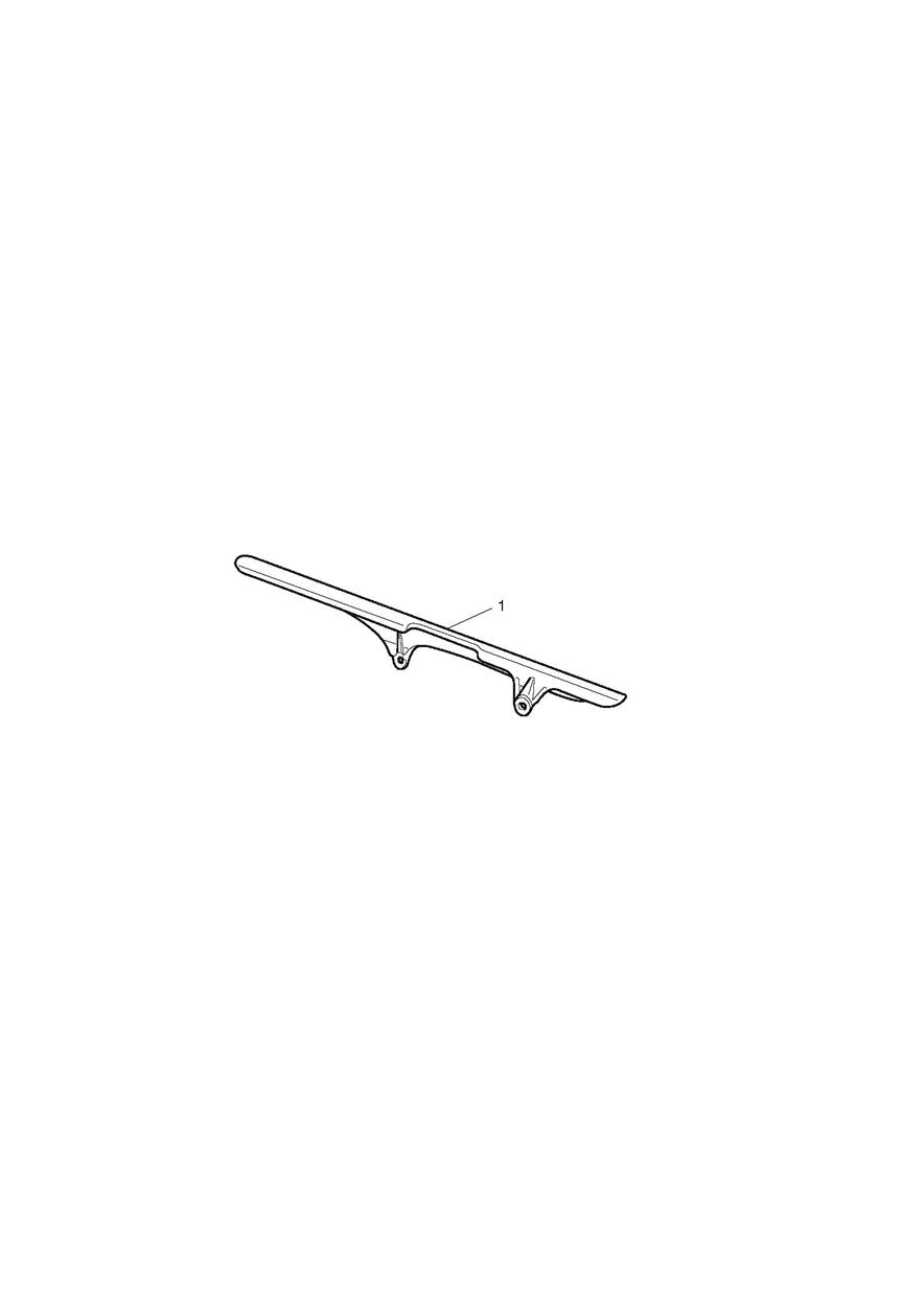 Upper Chain Guard, Carbon Fibre exploded diagram