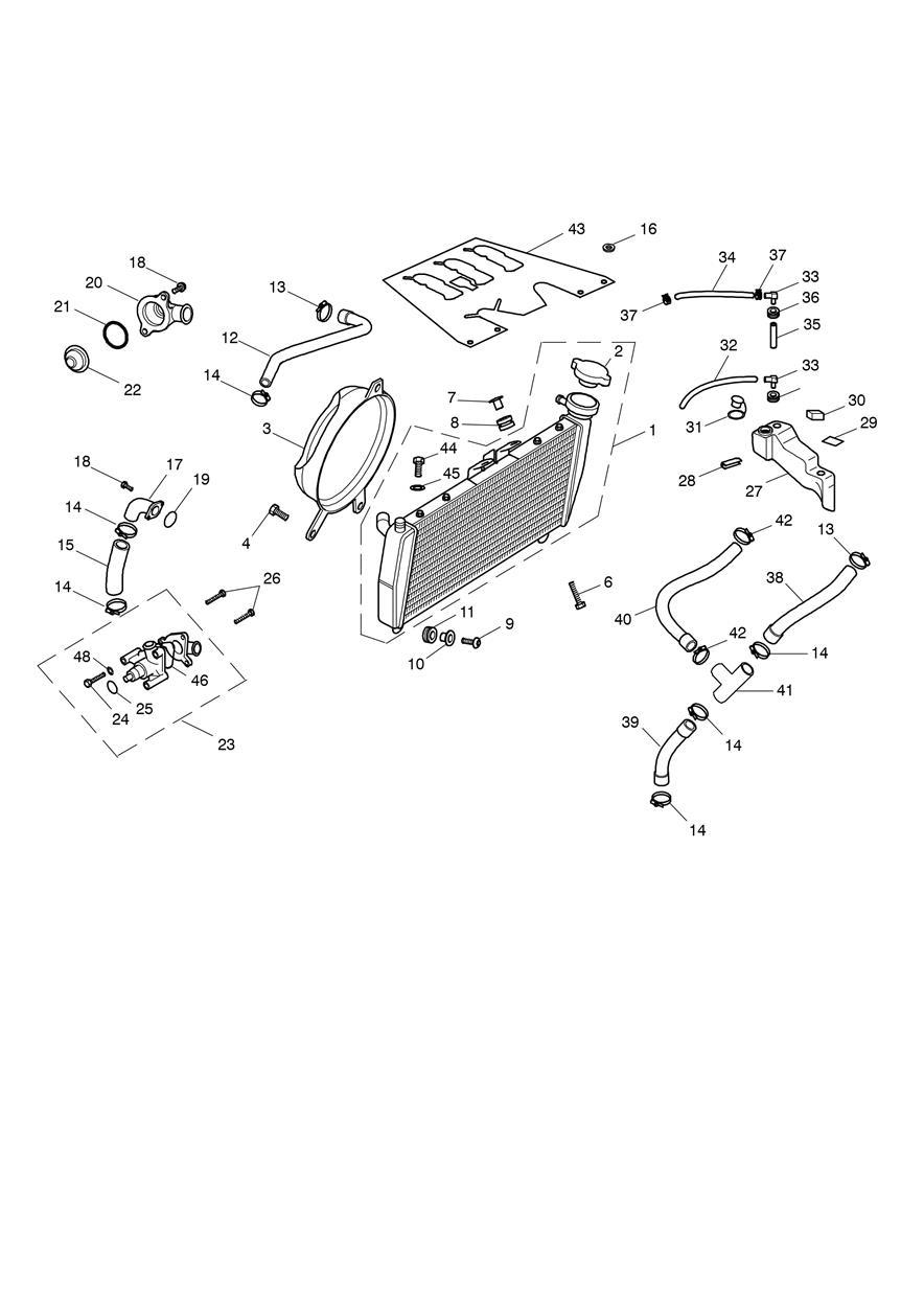 Cooling System exploded diagram