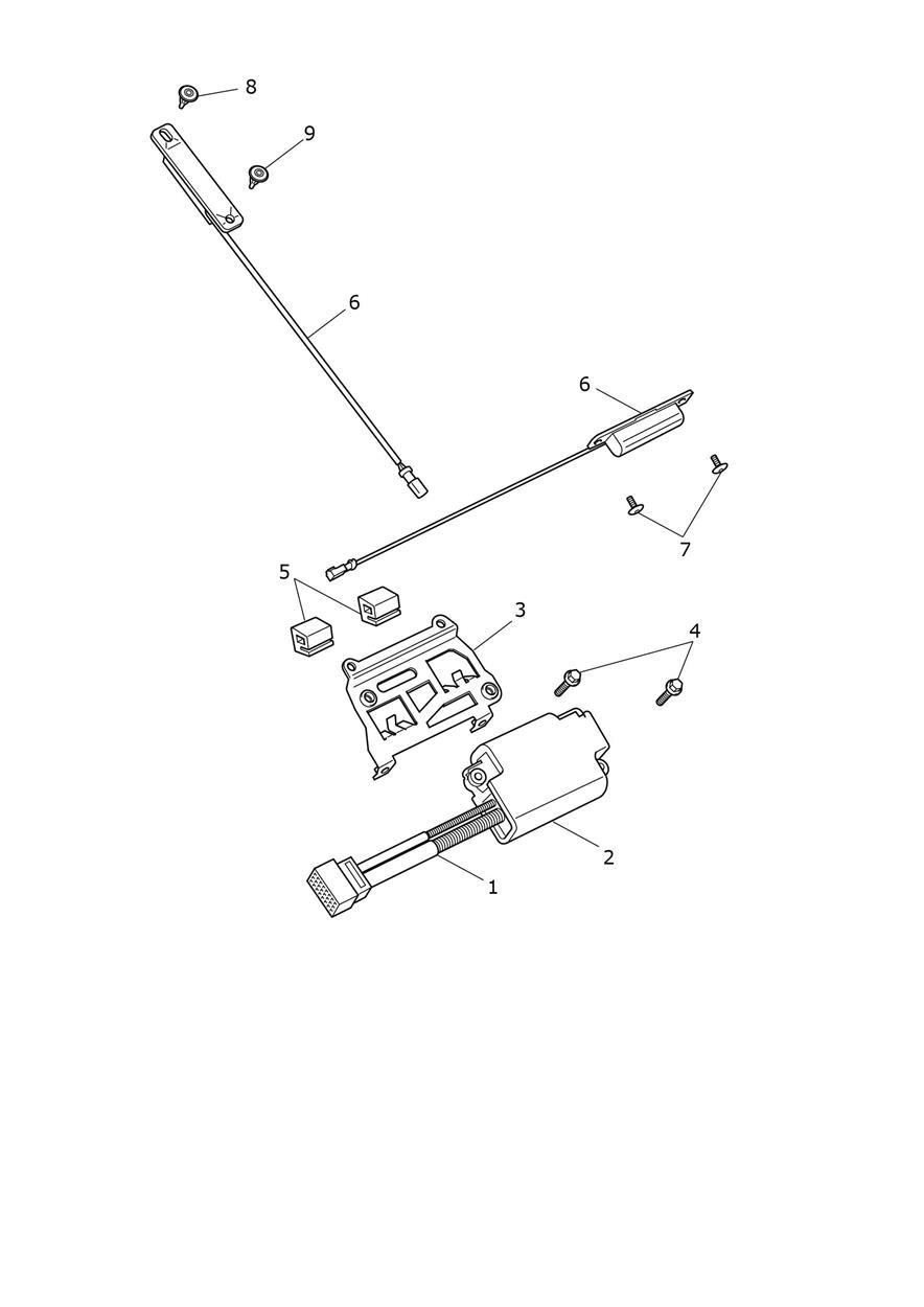 Immobiliser exploded diagram