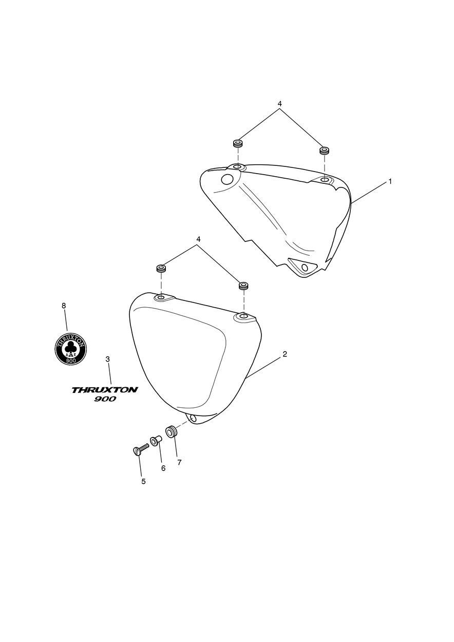 Bodywork - Side Panels exploded diagram
