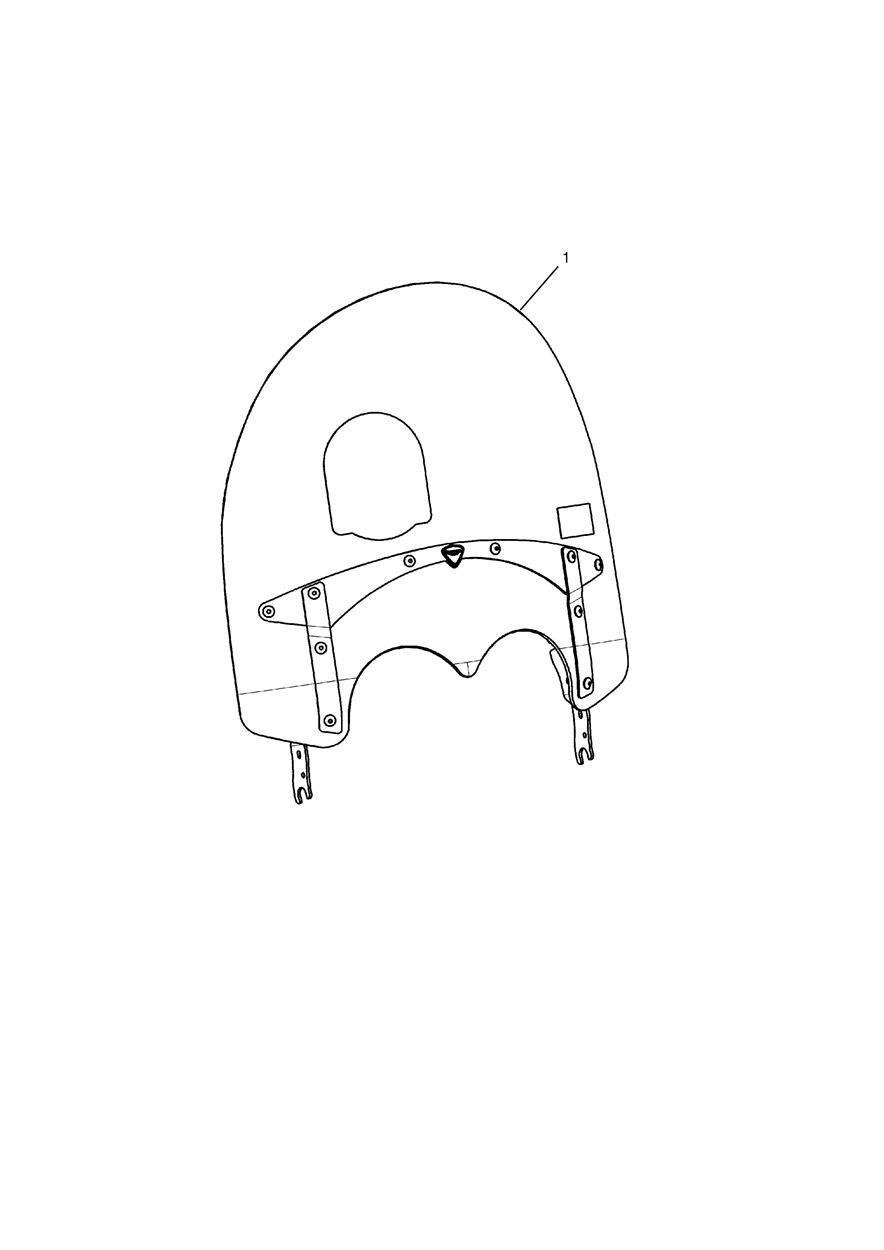 Screen, Twin Hdlt, Kit exploded diagram