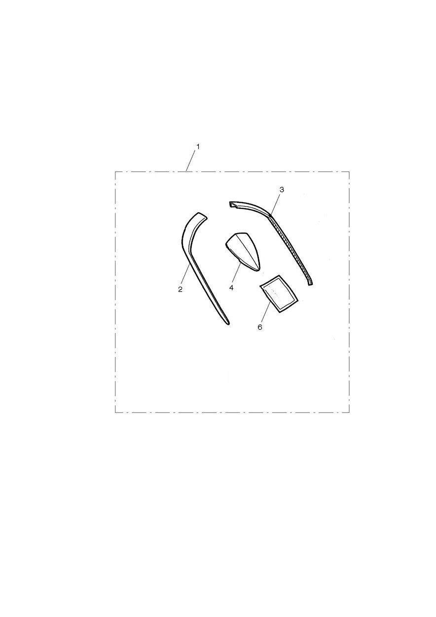 Front Fender Tip Kit exploded diagram