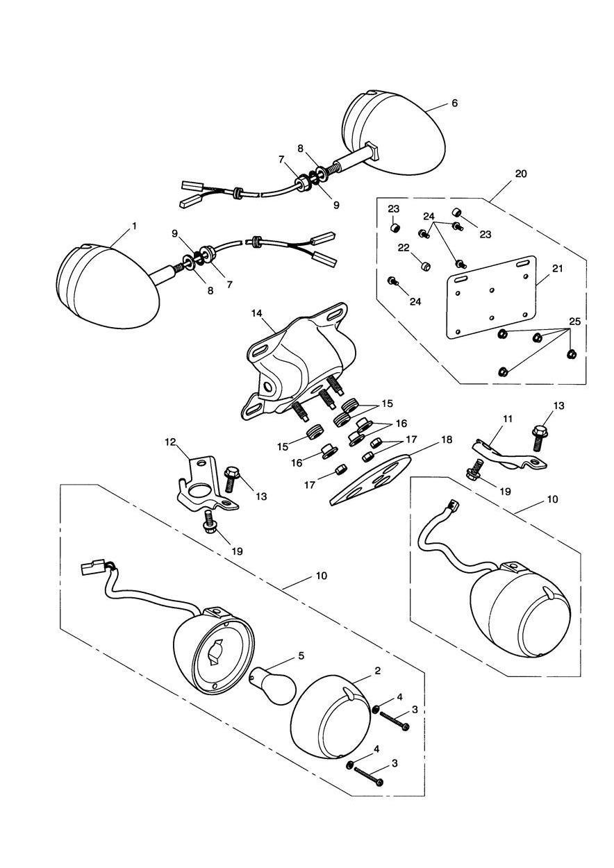 Indicators exploded diagram