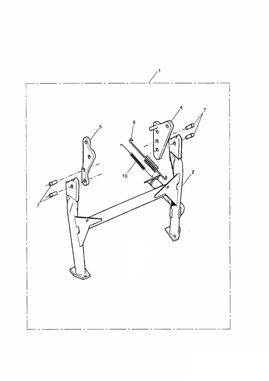Centre Stand exploded diagram