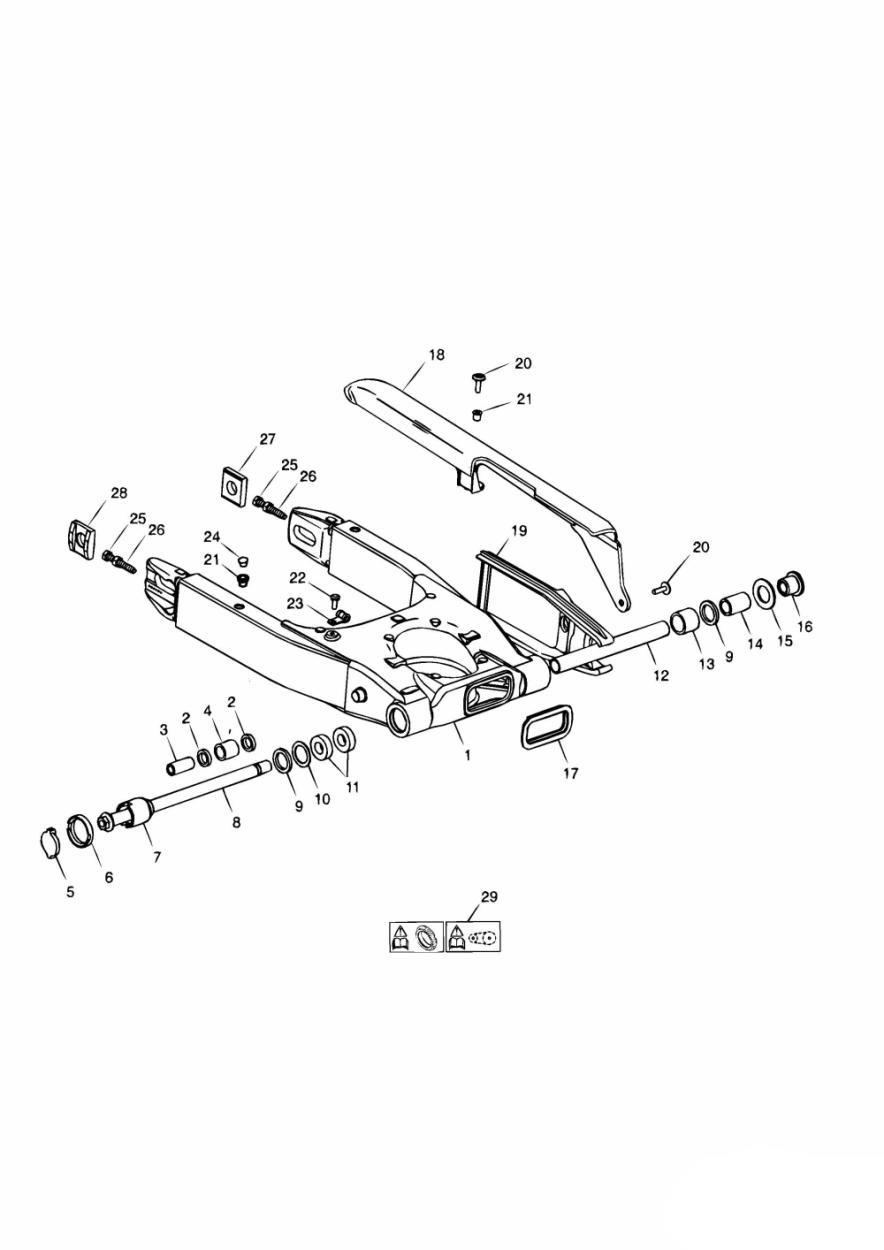Swinging Arm exploded diagram