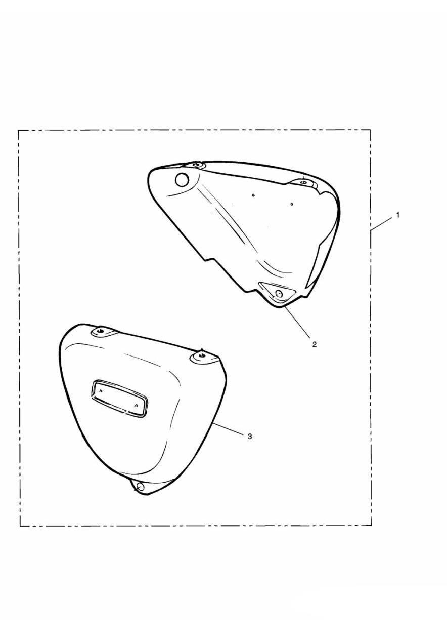 Chrome Side Panel Kit exploded diagram