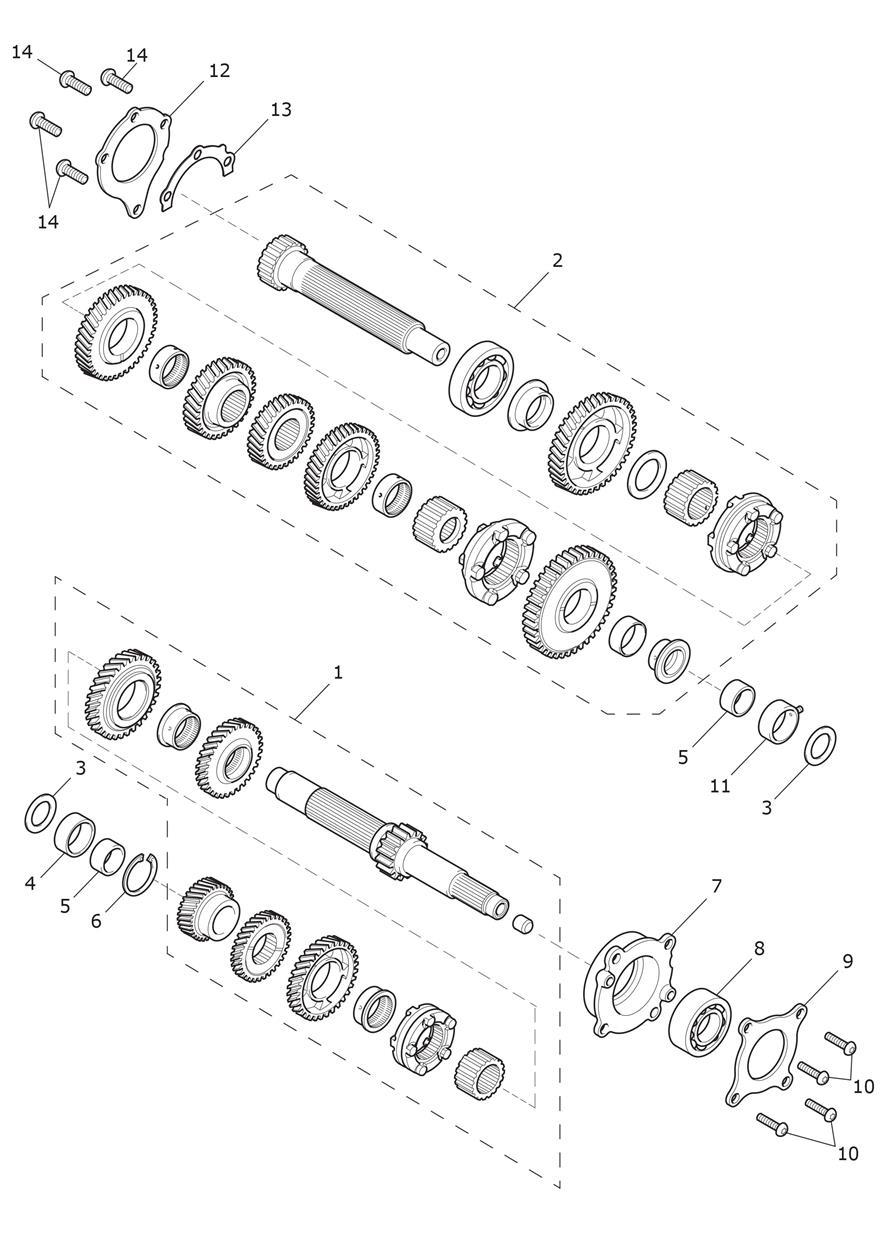 Transmission exploded diagram