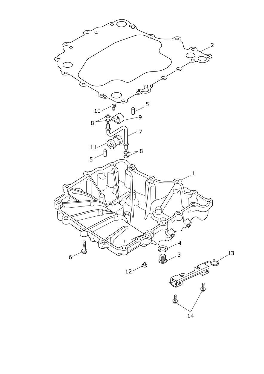 Sump exploded diagram