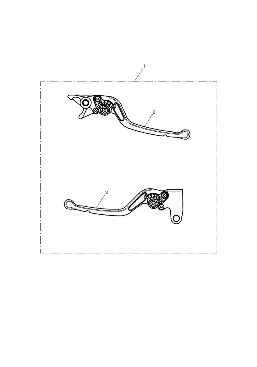 Lever Kit, Adj, Std, Long exploded diagram