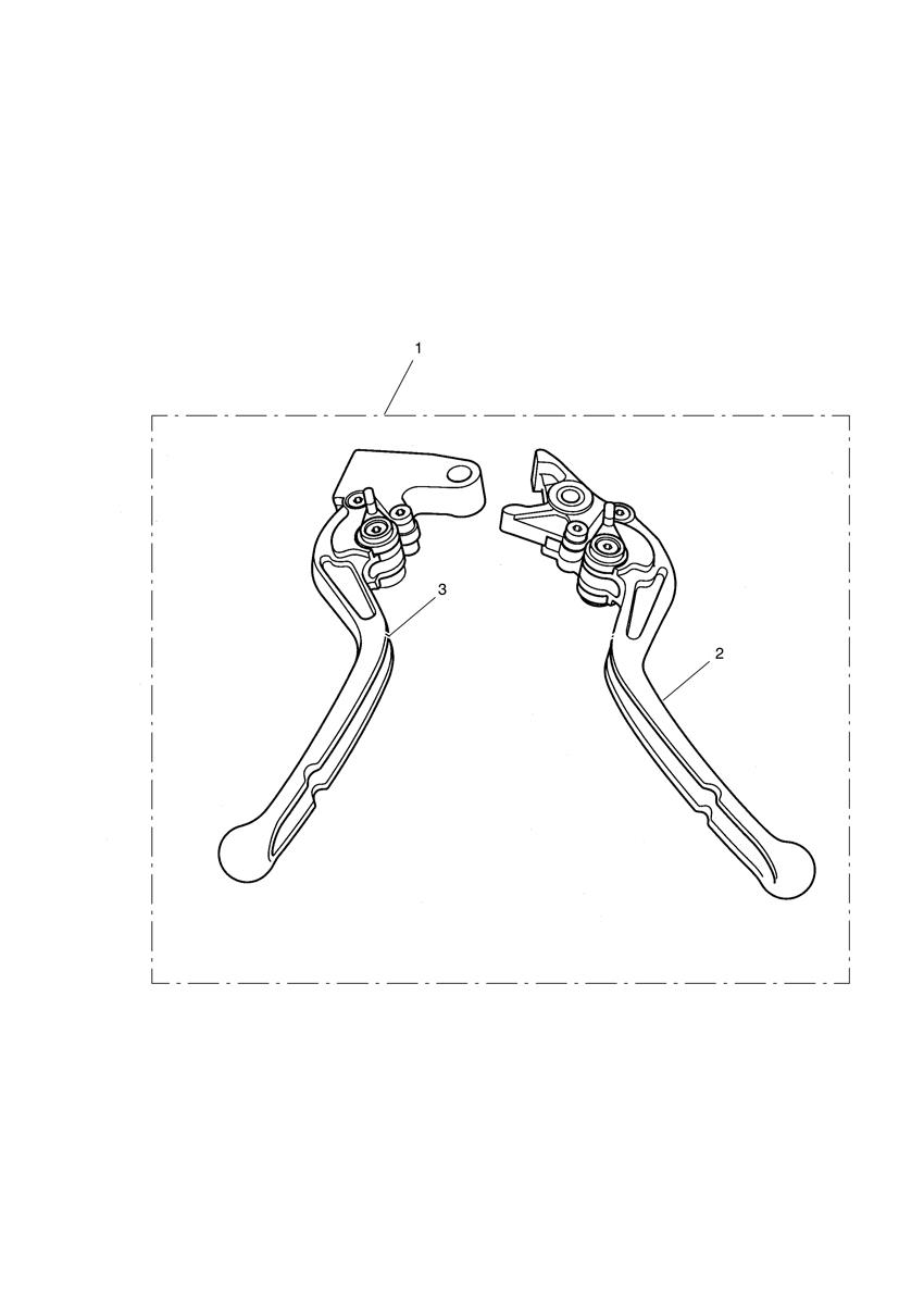 Lever Kit, Adj, Std, Long exploded diagram
