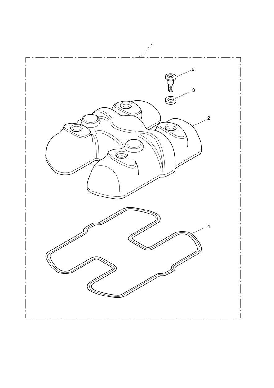 Cam Cover Kit, Chrome exploded diagram