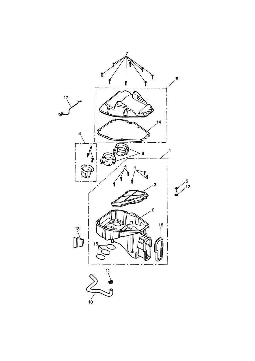 Airbox exploded diagram