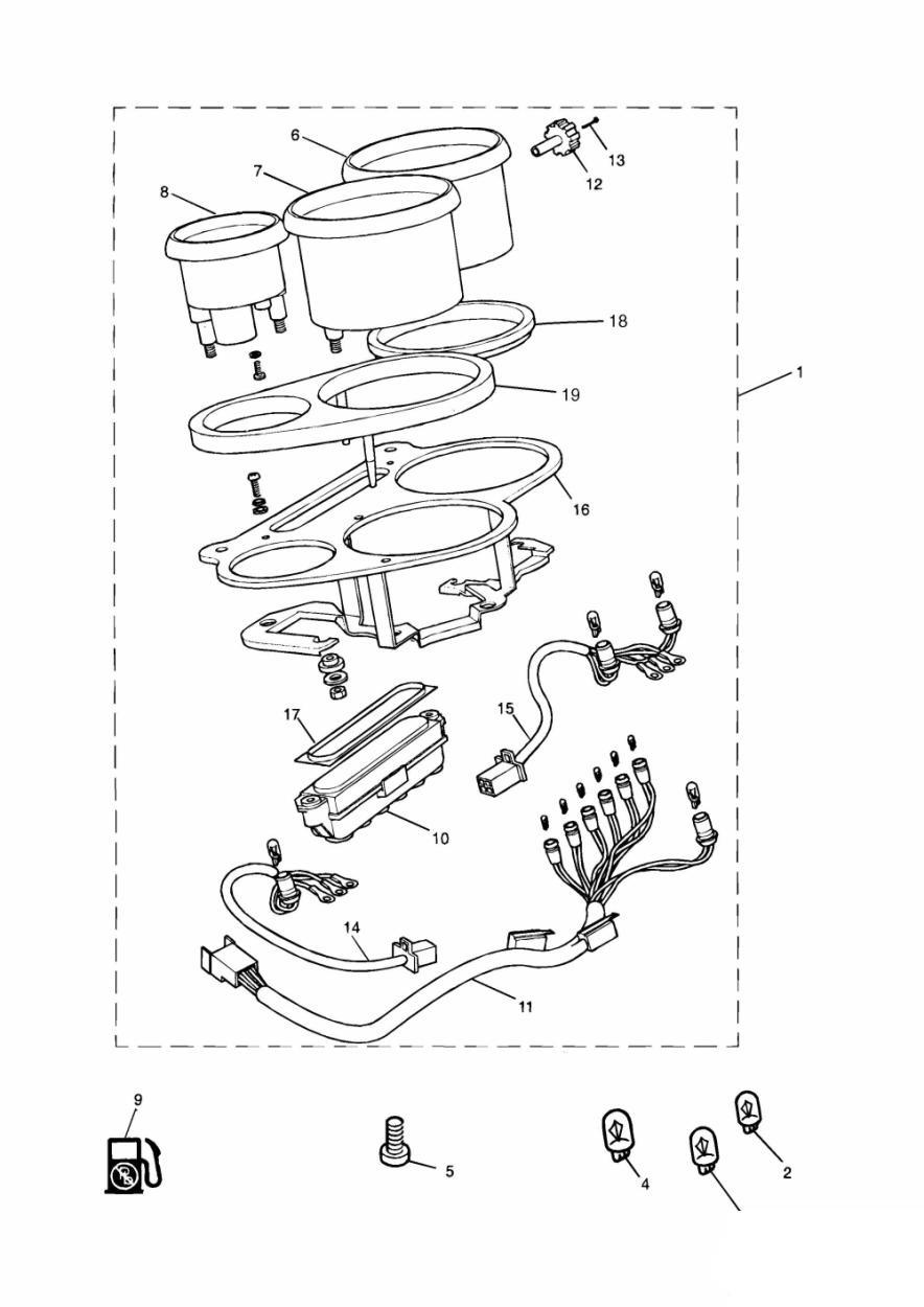 Instruments exploded diagram