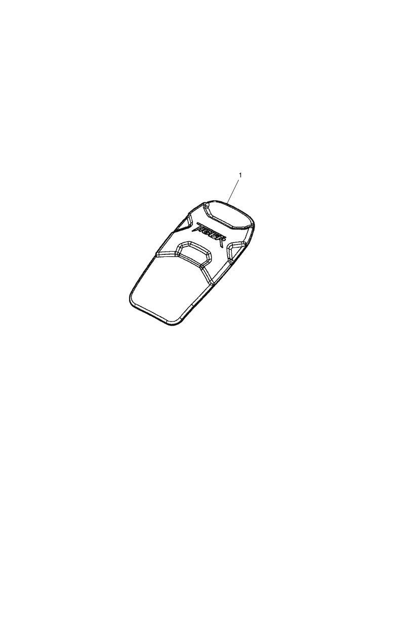 Rubber Fuel Tank Pad Kit exploded diagram