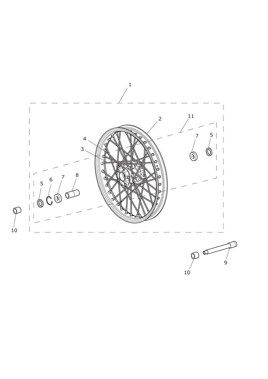 Front Wheel exploded diagram