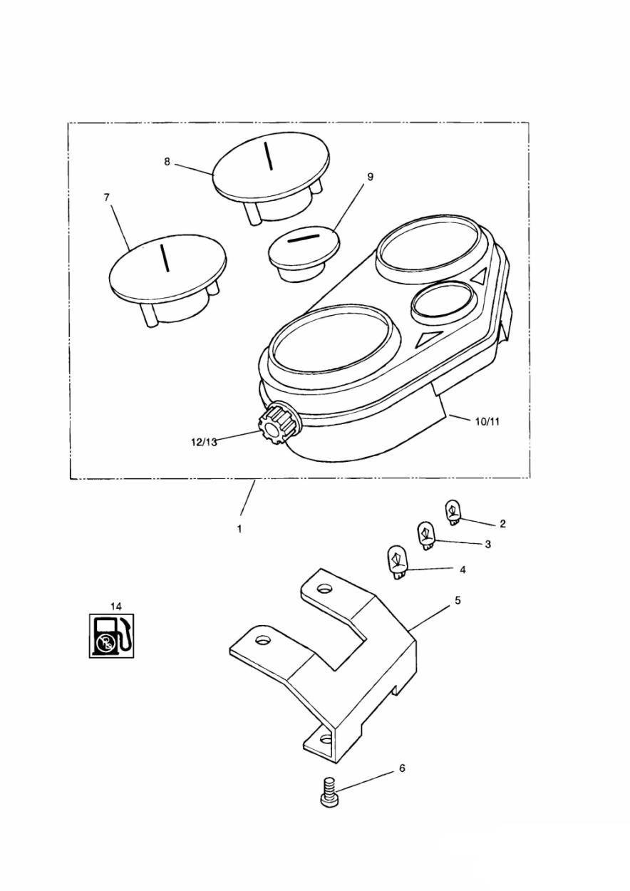 Instruments exploded diagram