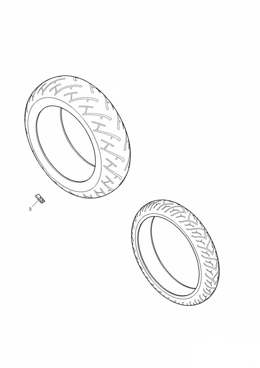 Tyres/Inner Tube exploded diagram