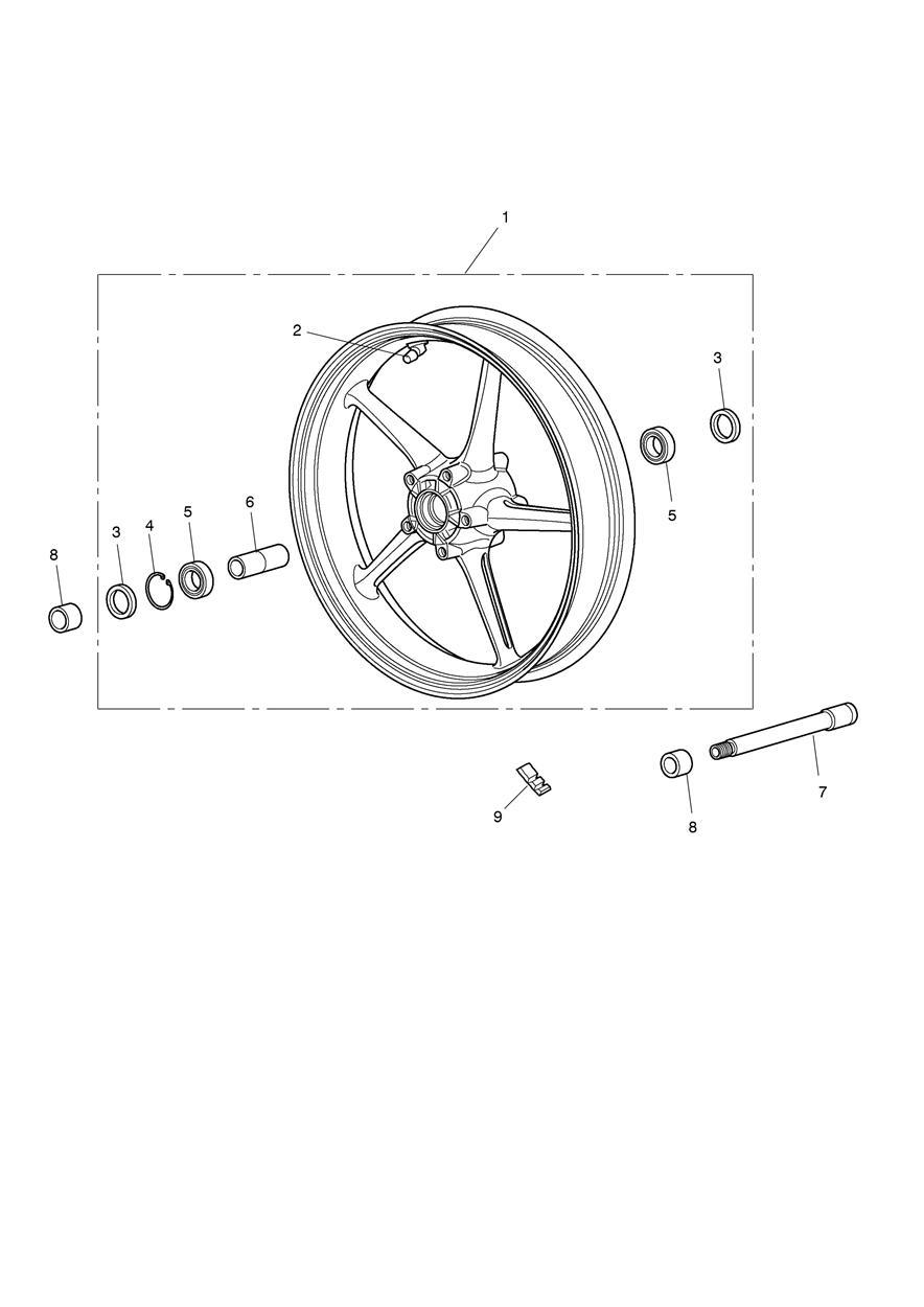 Front Wheel exploded diagram