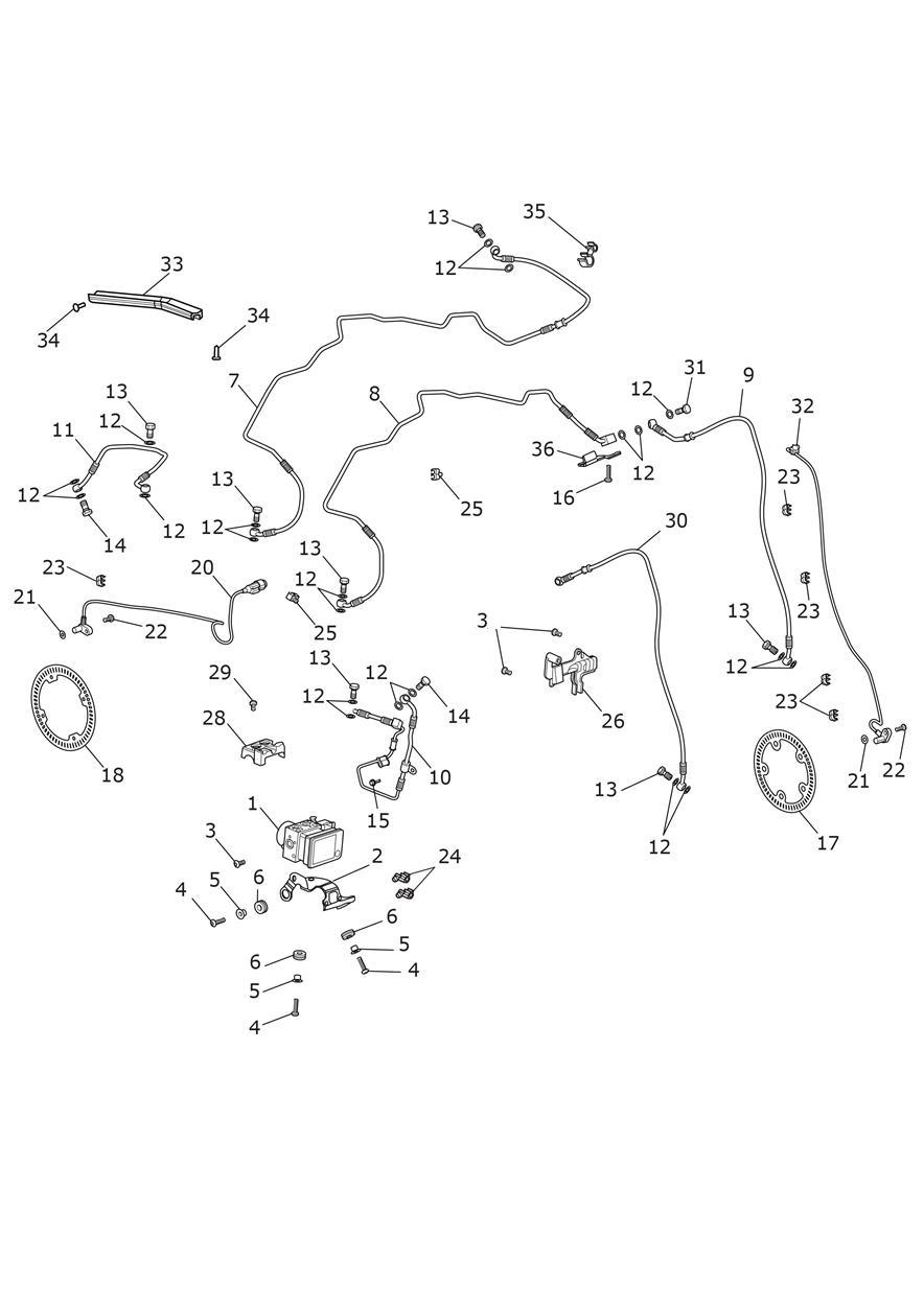 ABS System exploded diagram