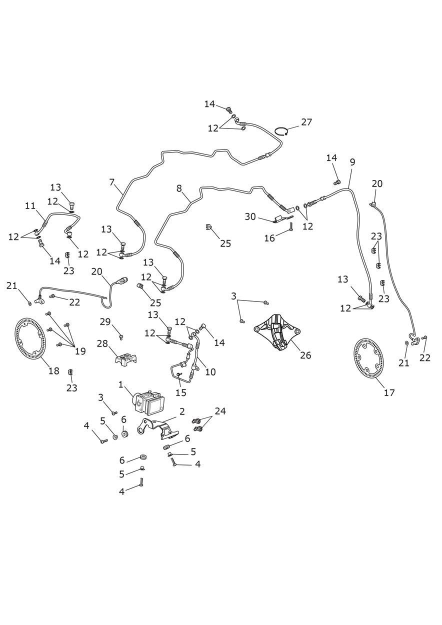 ABS System exploded diagram