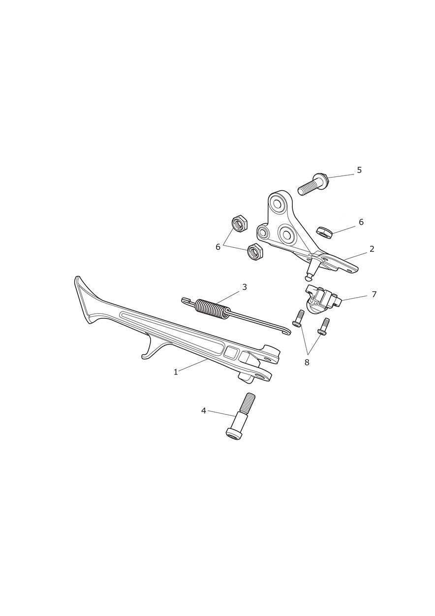 Sidestand exploded diagram