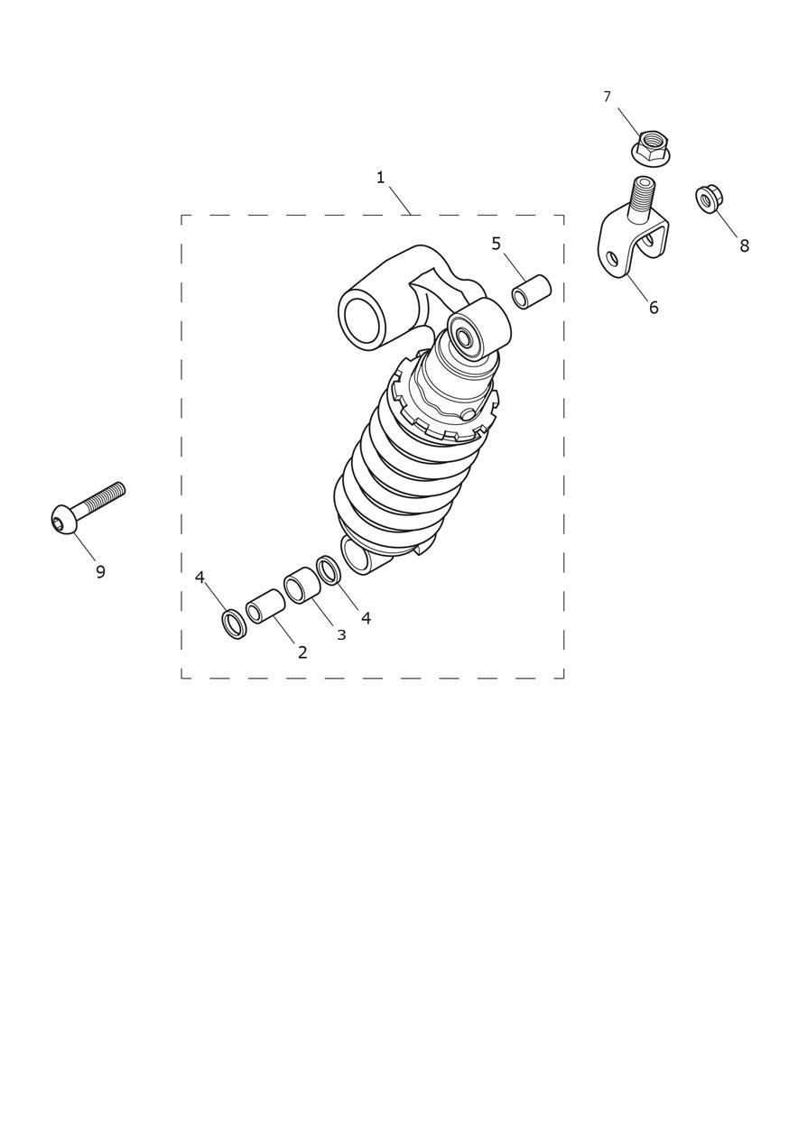 Rear Suspension Unit exploded diagram