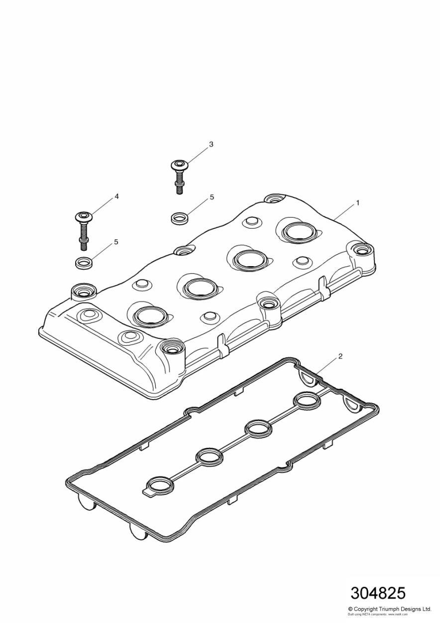 Cam Cover exploded diagram