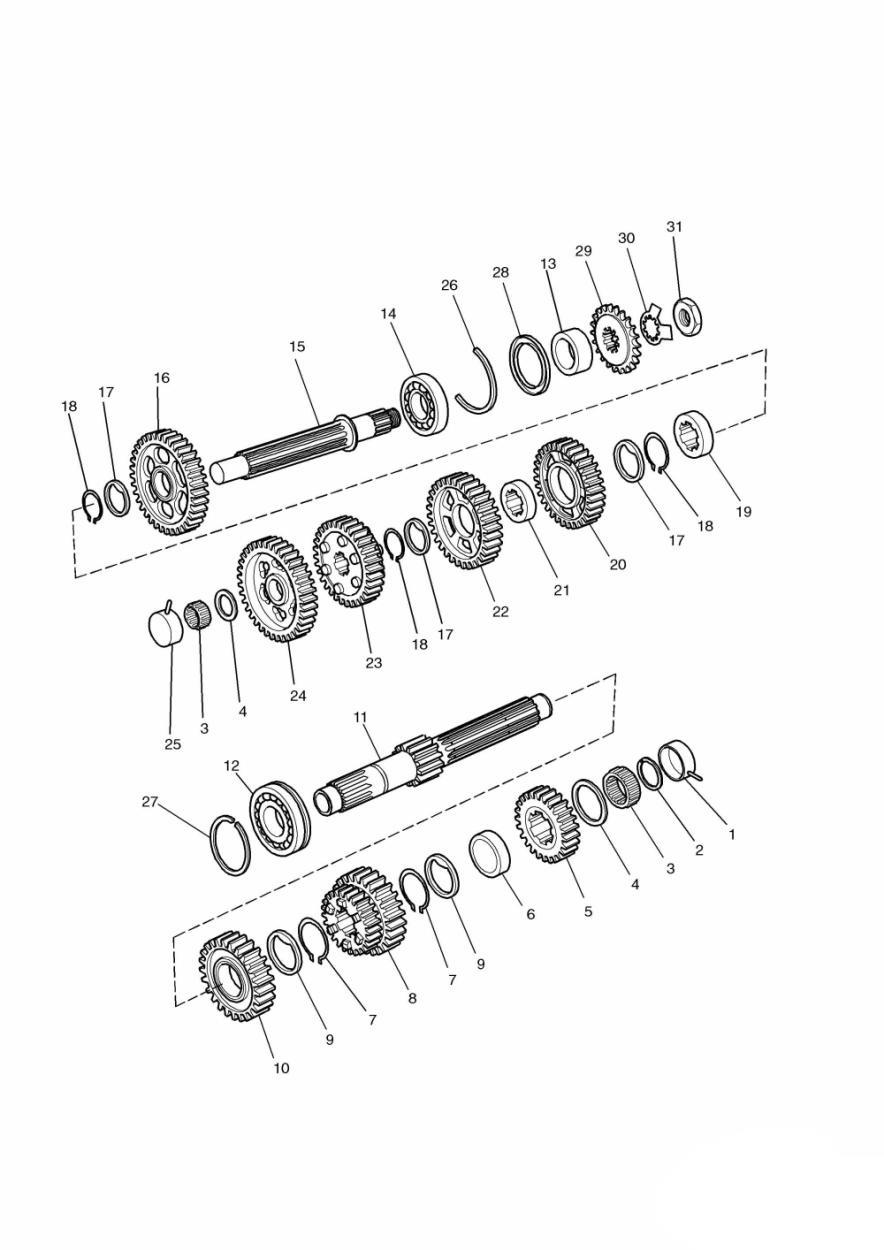 Transmission exploded diagram