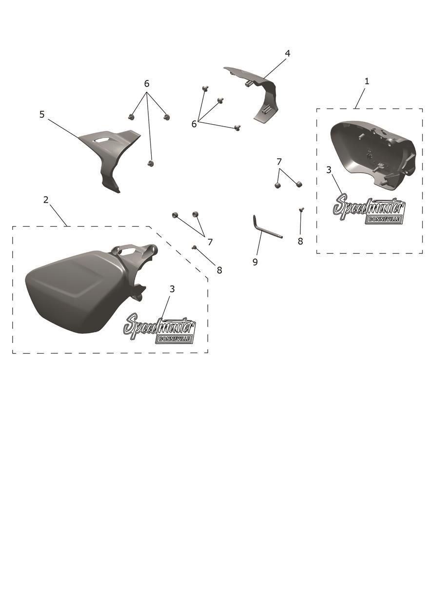Side Fairing Panels exploded diagram