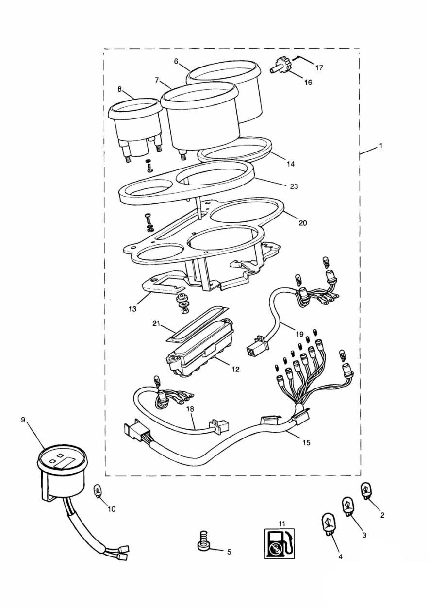 Instruments exploded diagram