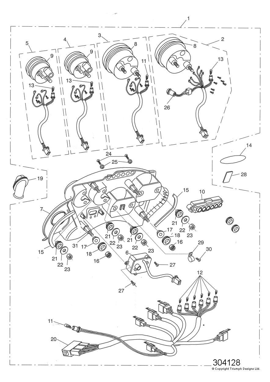 Instruments exploded diagram