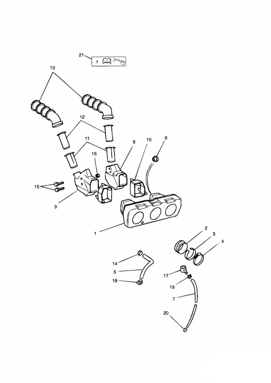 Airbox 3 Cylinder - All Markets Except US CAL exploded diagram