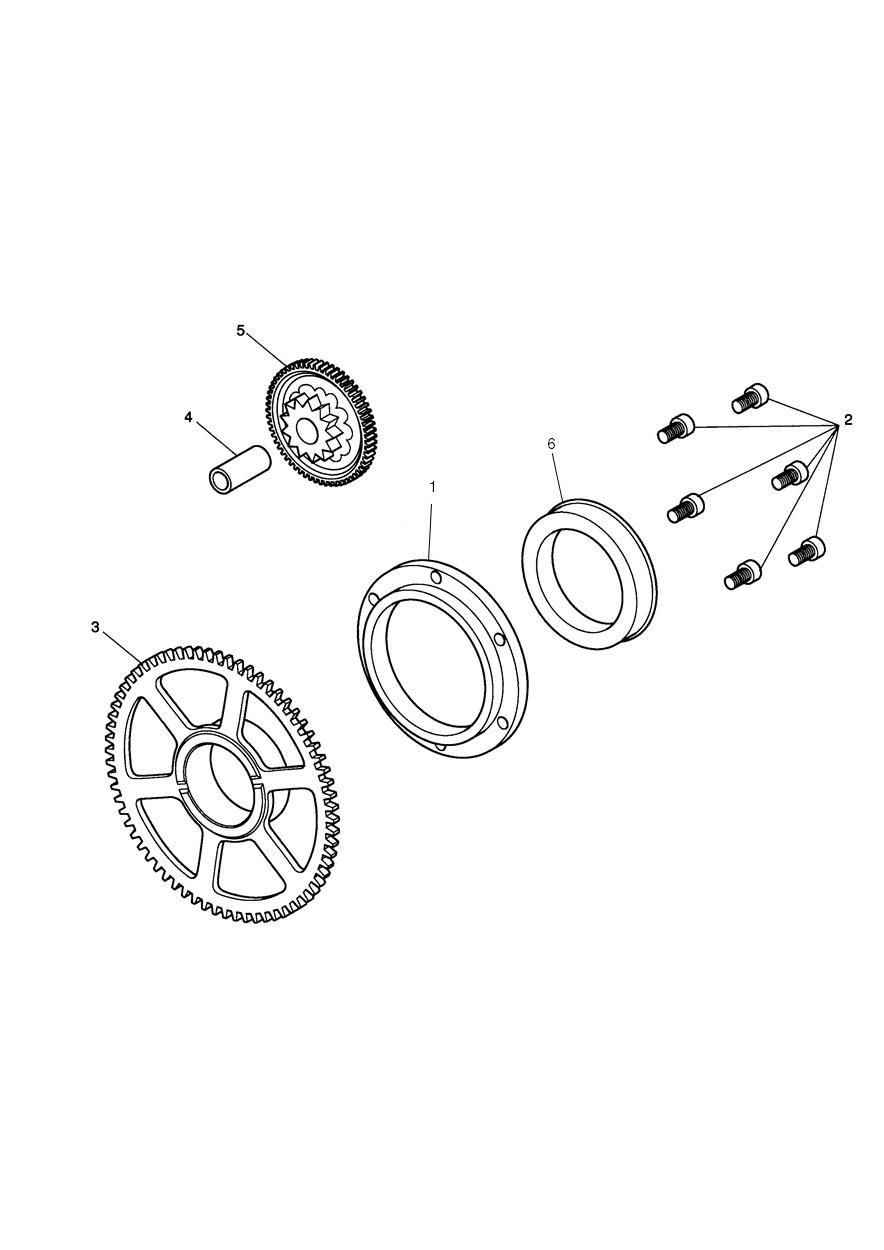 Starter Drive Gears exploded diagram