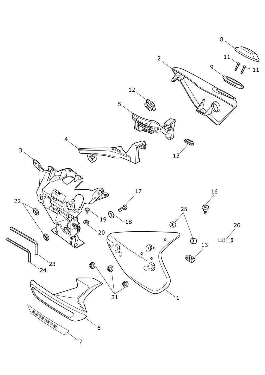 Side Panels exploded diagram