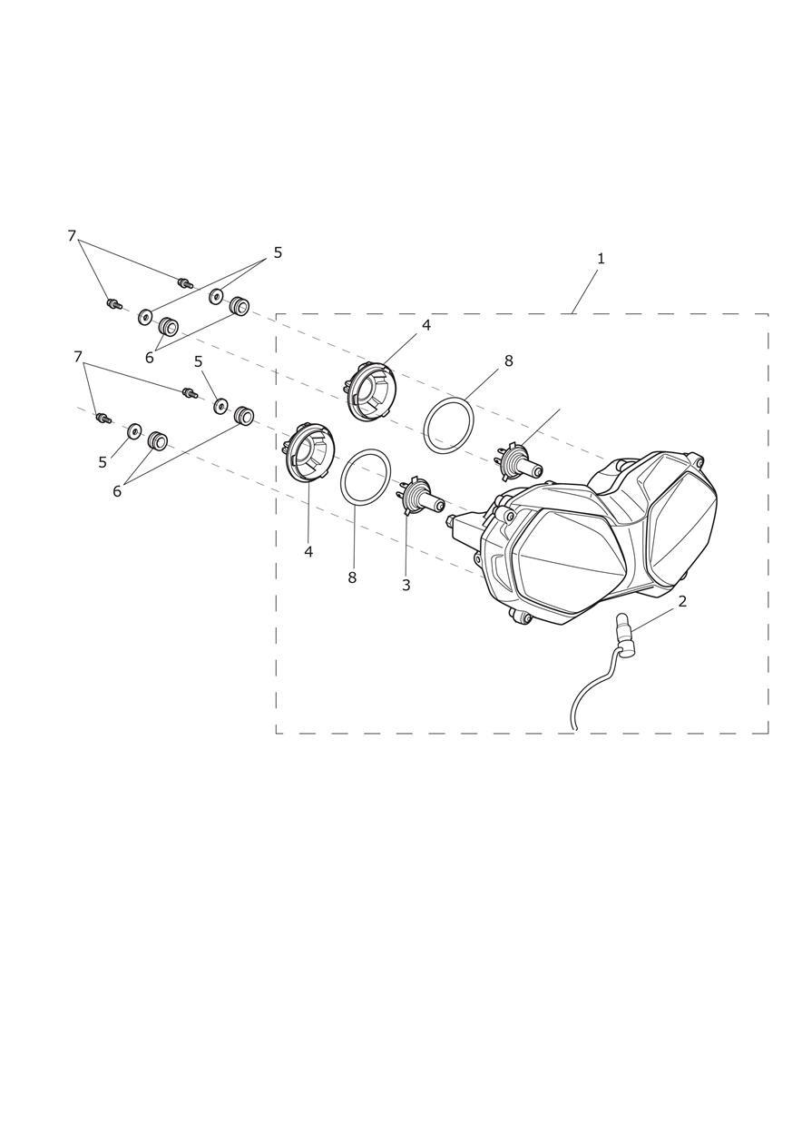 Headlight Assembly exploded diagram
