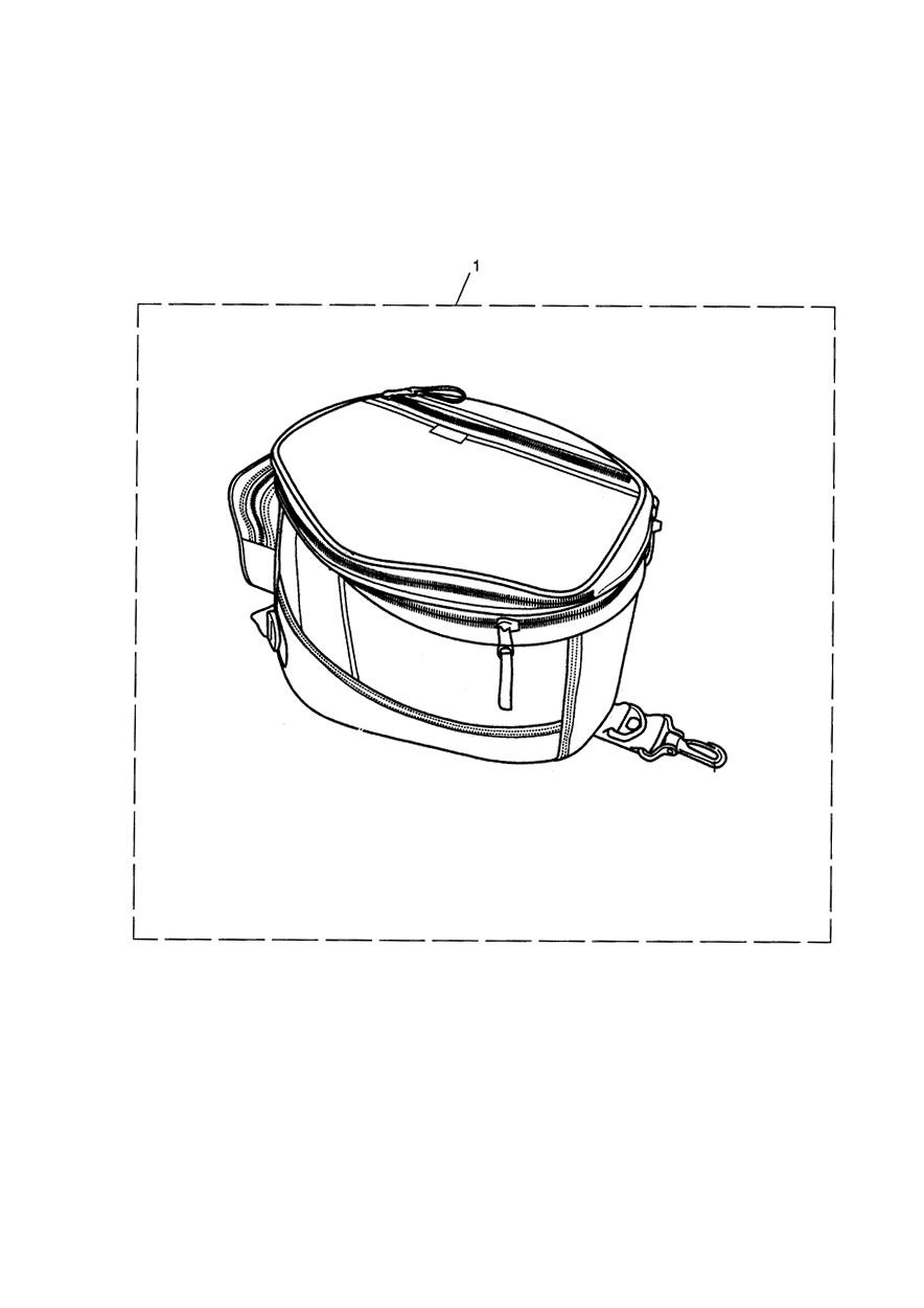 Magnetic Tank Bag - 20-30L exploded diagram